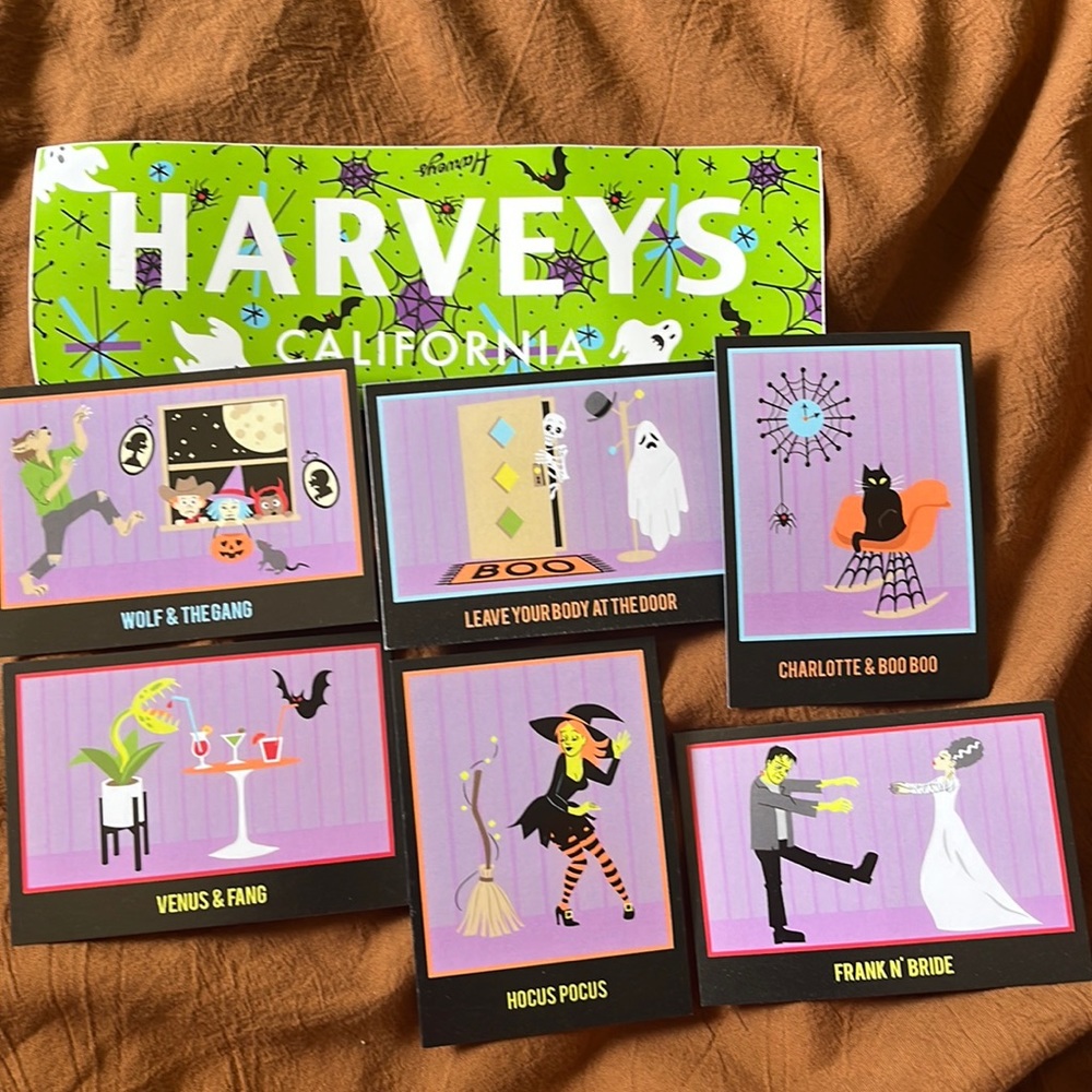 Harveys Modster Mash Sticker and Cards